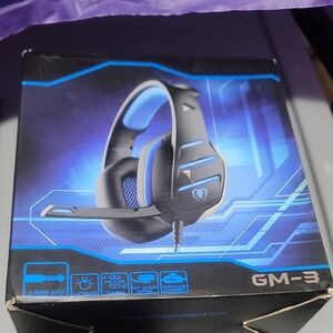 Black and Blue Gaming Headset GM-3